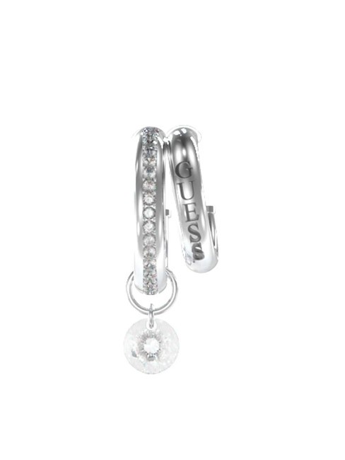 GUESS CRAZY EARRINGS Orecchino earcuff singolo pendente SILVER - Orecchini