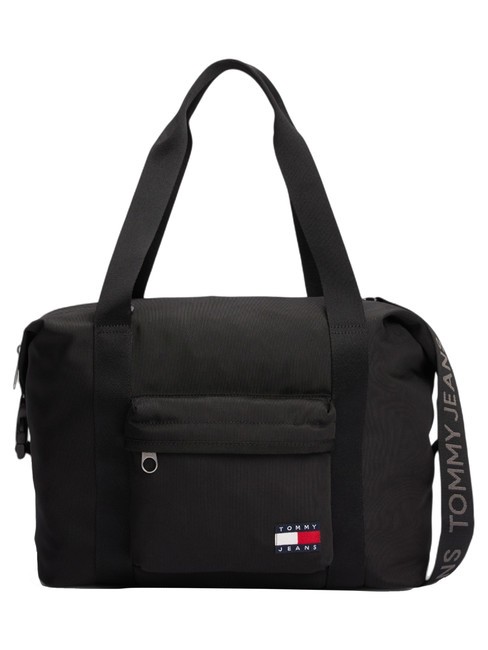 TOMMY HILFIGER TOMMY JEANS ESSENTIAL DAILY  Borsoncino weekender con tracolla black - Borsoni