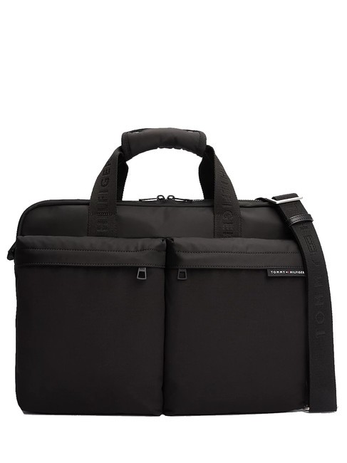 TOMMY HILFIGER TH ELEMENT REPREVE Cartella porta PC black - Cartelle Lavoro