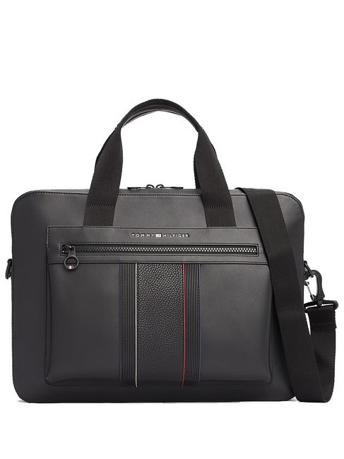 TOMMY HILFIGER TH FOUNDATION Cartella porta PC 13" black - Cartelle Lavoro