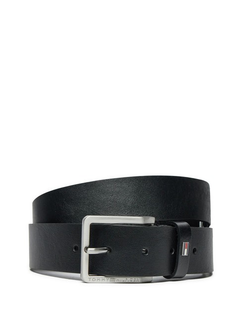 TOMMY HILFIGER OLIVER  Cintura accorciabile in pelle black - Cinture