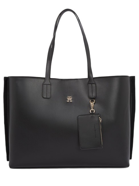 TOMMY HILFIGER TH DISTINCT Shopping Bag a spalla black - Borse Donna