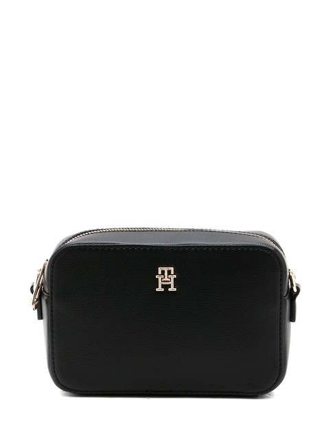 TOMMY HILFIGER TH SOFT LOGO Mini Bag a tracolla black - Borse Donna