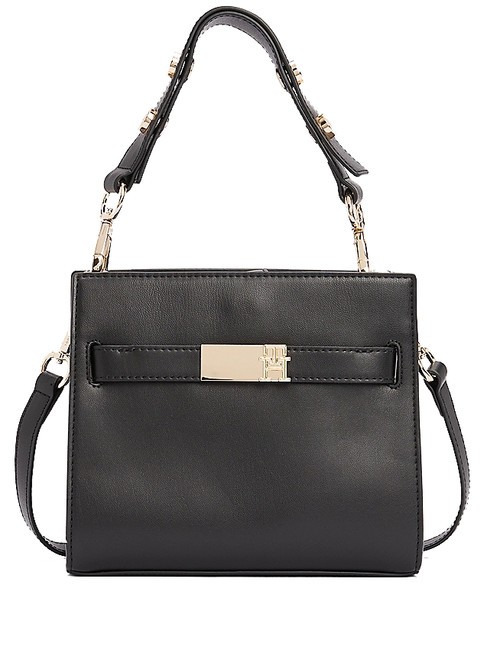 TOMMY HILFIGER TH HERITAGE Mini Bag a spalla, con tracolla black - Borse Donna