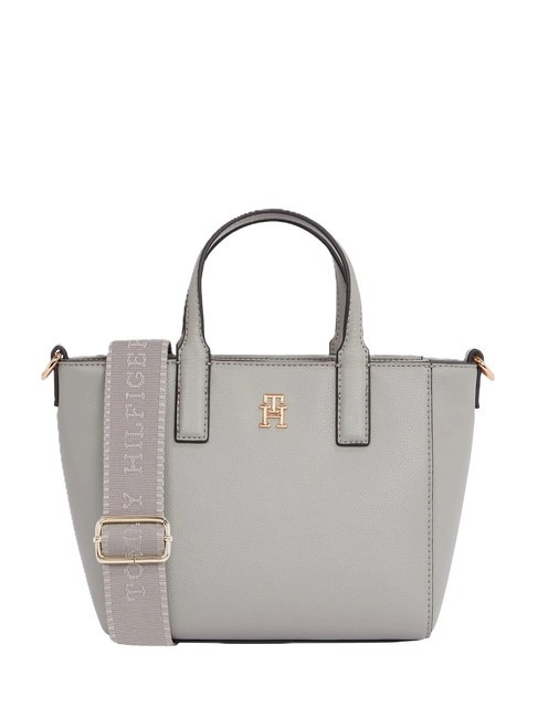 TOMMY HILFIGER TH SOFT LOGO Borsa a mano, con tracolla universal grey - Borse Donna