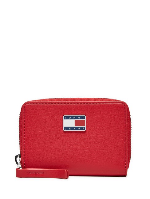 TOMMY HILFIGER TOMMY JEANS PILLOW Portamonete zip around red hot - Portafogli Donna