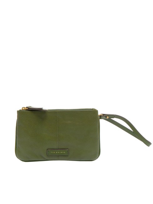 THE BRIDGE ELISABETTA Pochette in pelle con polsierina cipresso abb. oro - Borse Donna