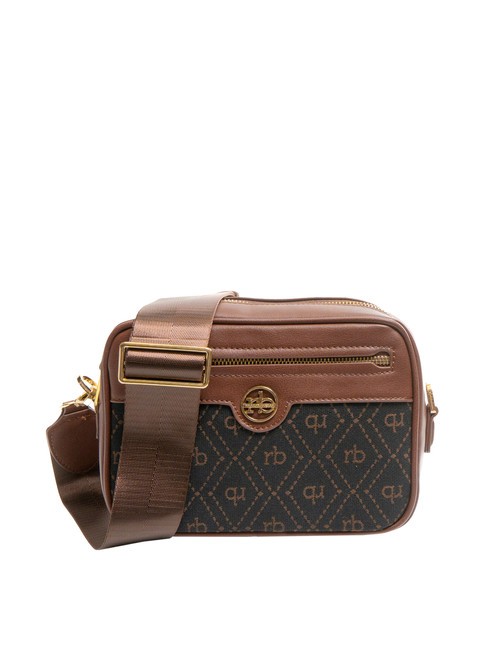 ROCCOBAROCCO FRIDA Borsa camera case jacquard cioccolato - Borse Donna