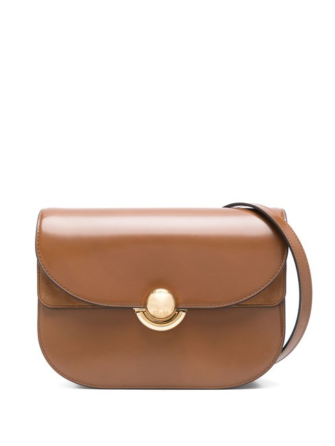 FURLA SFERA Borsa a tracolla in pelle con flap cognac - Borse Donna