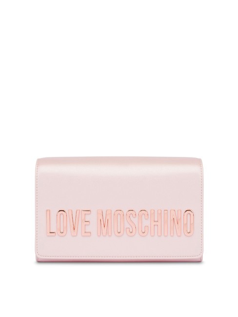 LOVE MOSCHINO BOLD LOVE Pochette con tracolla catena powder - Borse Donna