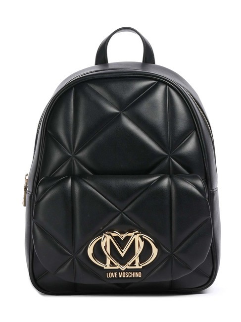 LOVE MOSCHINO GEOMETRIC Zaino con tasca Nero - Borse Donna