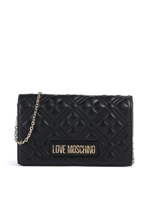 LOVE MOSCHINO QUILTED Borsa con flap a tracolla Nero - Borse Donna