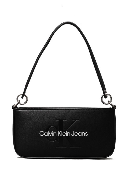 CALVIN KLEIN CK JEANS SCULPTED POUCH Borsetta a spalla black/neutral - Borse Donna