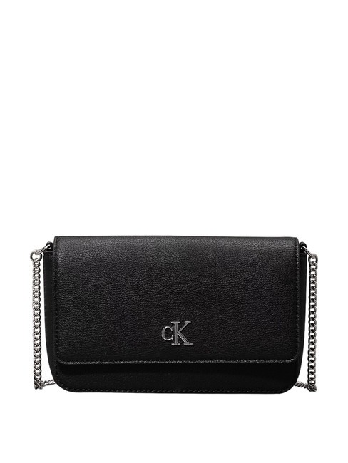 CALVIN KLEIN MINIMAL Borsa mini tracolla catena pvh black - Borse Donna