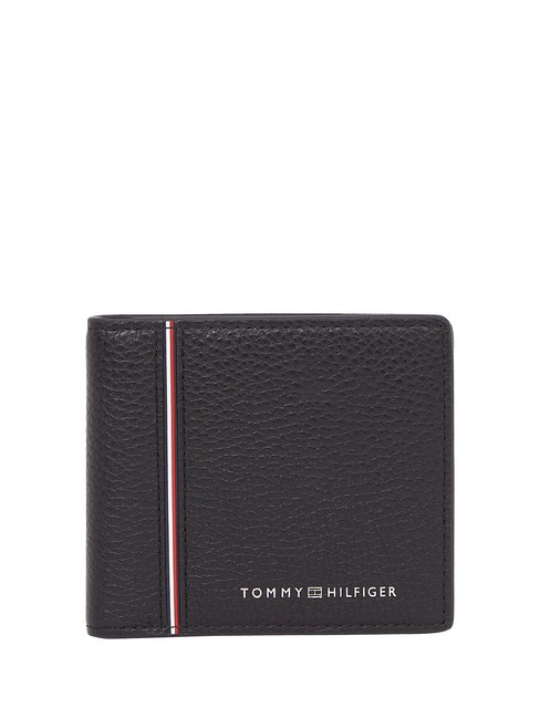 TOMMY HILFIGER TH CORP Portafoglio medio in pelle black - Portafogli Uomo