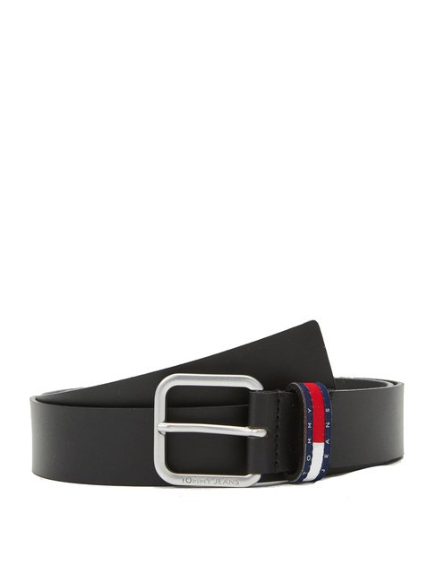 TOMMY HILFIGER TOMMY JEANS RYAN Cintura in pelle black - Cinture