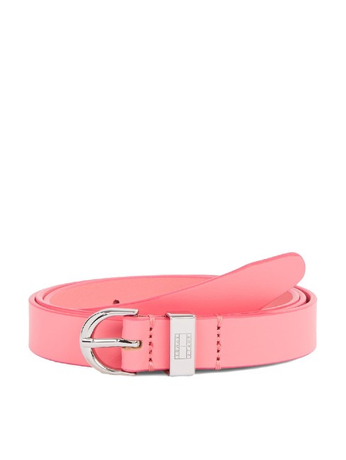 TOMMY HILFIGER TOMMY JEANS Heritage Oval Cintura in pelle preppy pink - Cinture