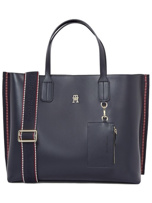 TOMMY HILFIGER TH DISTINCT Borsa a mano, con tracolla removibile space blue corp - Borse Donna