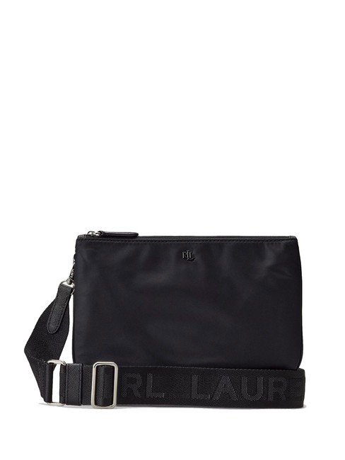 RALPH LAUREN LANDYN Borsa piatta a tracolla in nylon black/black3 - Borse Donna