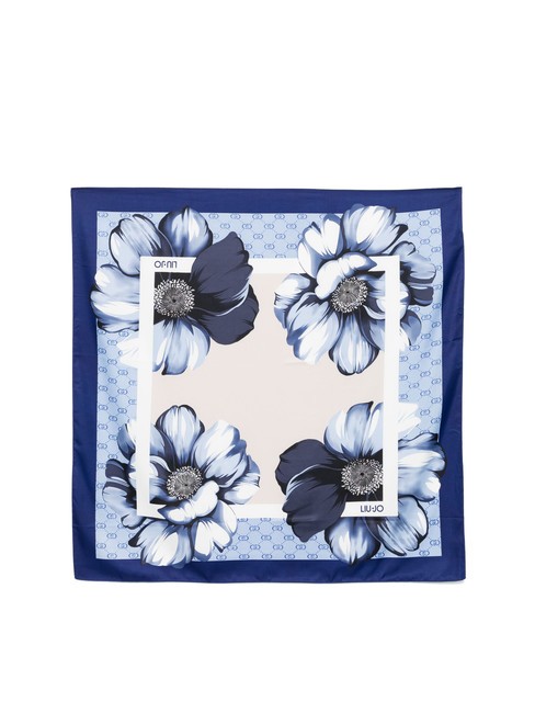 LIUJO MAXI FLOWER Foulard sodalite blue - Sciarpe