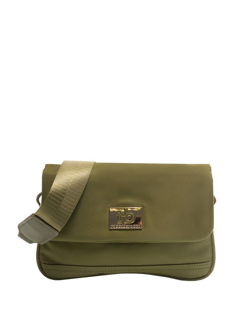 ROCCOBAROCCO GLORIA Borsa a tracolla in nylon verde militare - Borse Donna