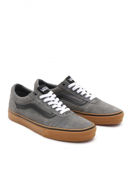 VANS WARD Sneakers in pelle suede pewter/gum - Scarpe Uomo