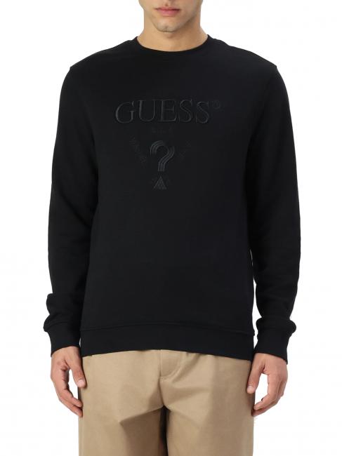 GUESS BEAU Felpa girocollo jetbla - Felpe Uomo