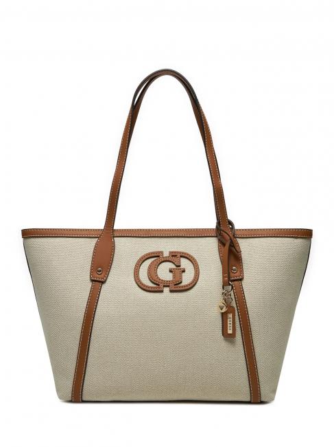 GUESS SEBINA Borsa shopping a spalla natural/caramel - Borse Donna