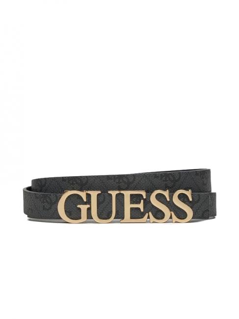 GUESS ZAMIRA Cintura con logo in metallo coal - Cinture