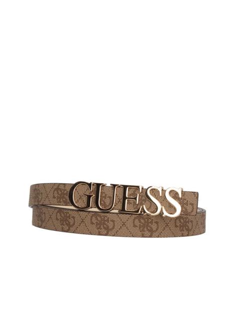 GUESS ZAMIRA Cintura con logo in metallo LATTE LOGO - Cinture