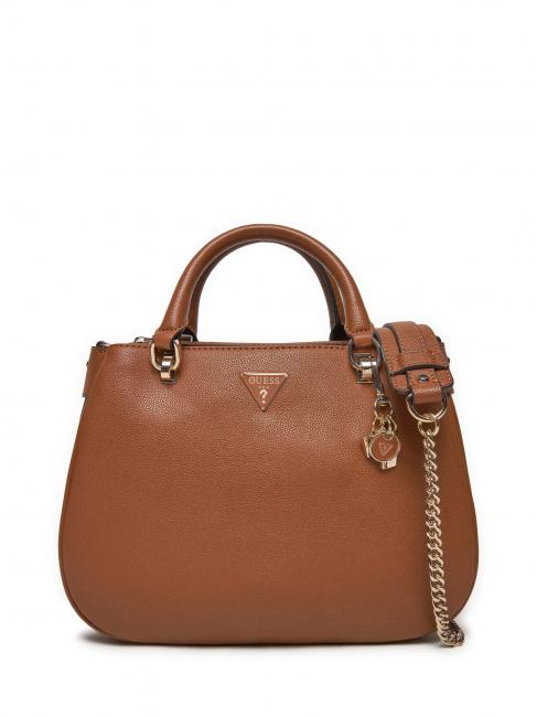 GUESS FEDORA Borsa a mano con tracolla COGNAC - Borse Donna