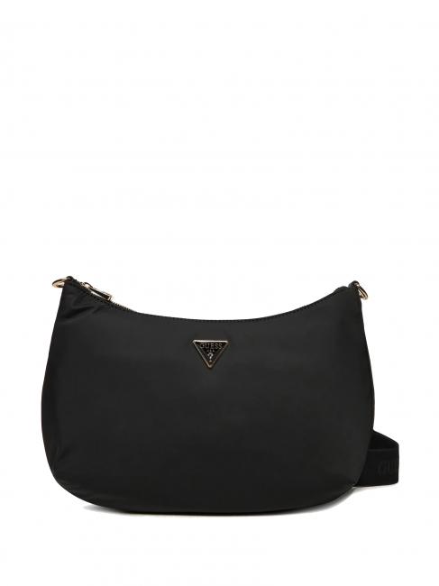 GUESS ECO GEMMA Borsa in nylon a tracolla NERO - Borse Donna