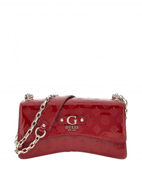 GUESS GERTY Borsa lucida convertible ROSSO - Borse Donna