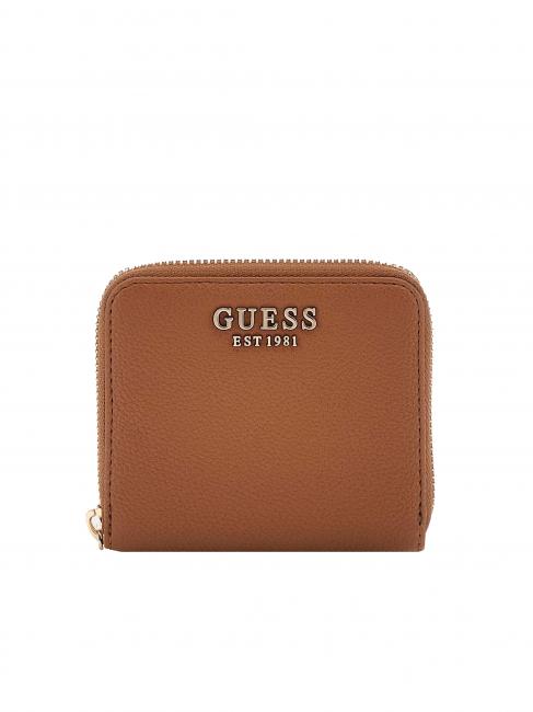 GUESS LAUREL Portafoglio piccolo zip around COGNAC - Portafogli Donna