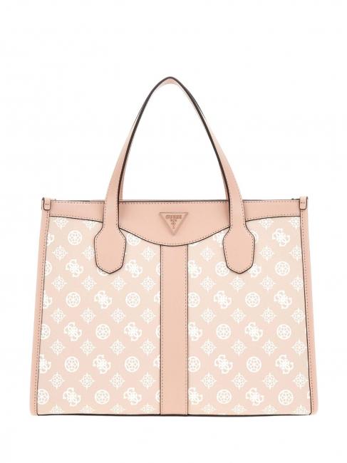 GUESS SILVANA 2 Borsa tote a spalla sand logo - Borse Donna