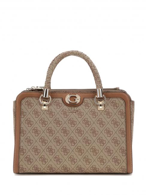 GUESS ORLINA Borsa a cartelletta con tracolla latte logo/brown - Borse Donna