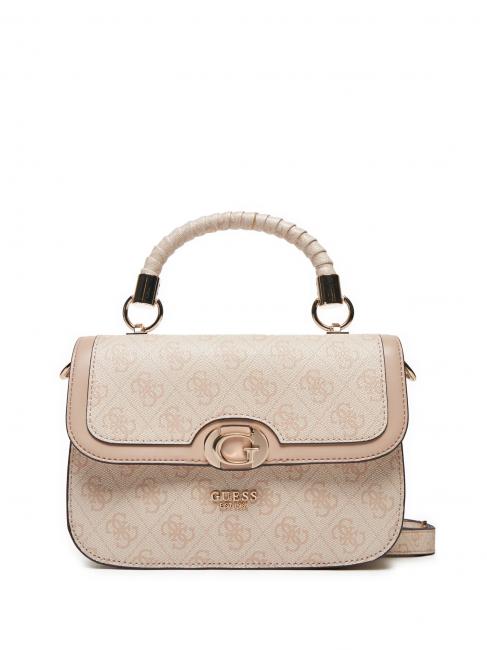 GUESS ORLINA Borsa piccola a mano con tracolla sand logo - Borse Donna