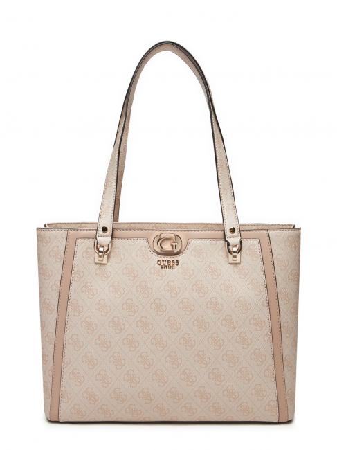 GUESS ORLINA Borsa tote a spalla sand logo - Borse Donna