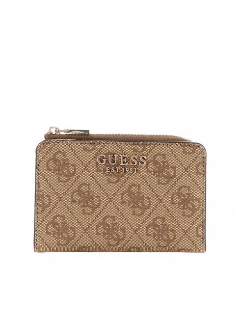 GUESS LAUREL 4G Portacard LATTE LOGO - Portafogli Donna