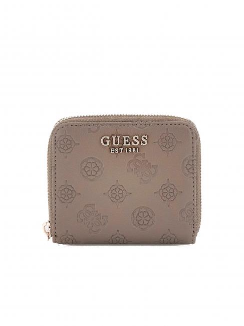 GUESS GERTY Portafoglio piccolo logo peony dark taupe - Portafogli Donna