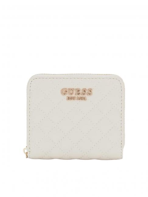 GUESS ECO RIANEE Portafoglio piccolo trapuntato STONE - Portafogli Donna