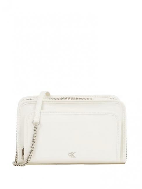 CALVIN KLEIN UTILITY Borsa piccola tracolla metallo tofu - Borse Donna