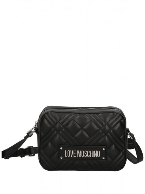 LOVE MOSCHINO QUILTED Borsa camera case con tracolla Nero/nero - Borse Donna