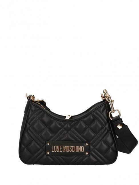 LOVE MOSCHINO GEOMETRIC QUILTED Borsa a tracolla Nero - Borse Donna