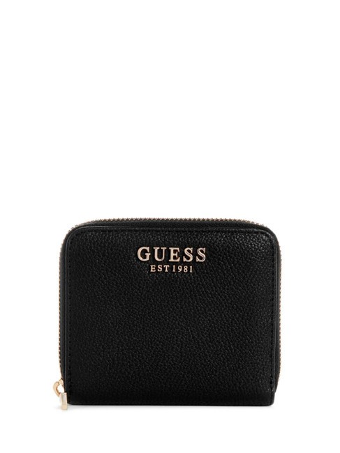 GUESS LAUREL Portafoglio piccolo zip around NERO - Portafogli Donna