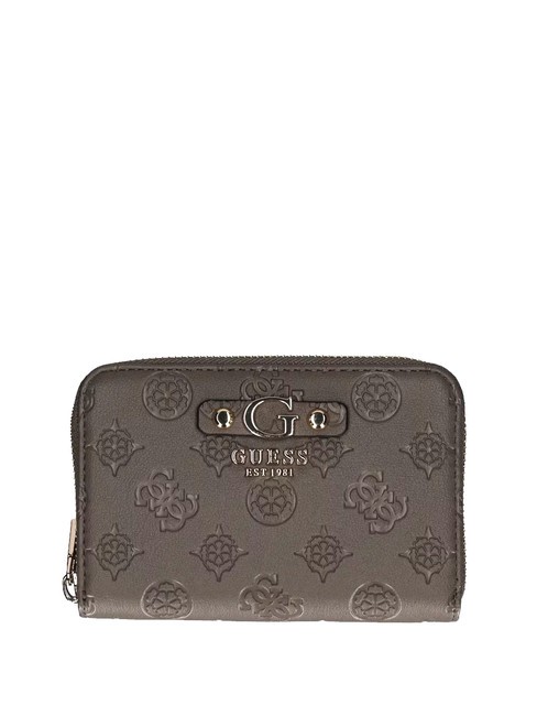 GUESS GERTY Portafoglio medio logo peony dark taupe - Portafogli Donna