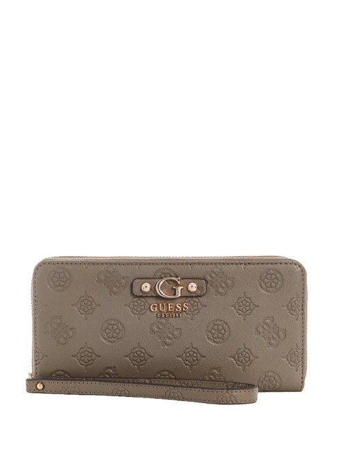 GUESS GERTY Portafoglio grande logo peony dark taupe - Portafogli Donna