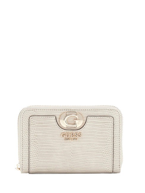 GUESS ORLINA Portafoglio medio st lucertolina Taupe - Portafogli Donna