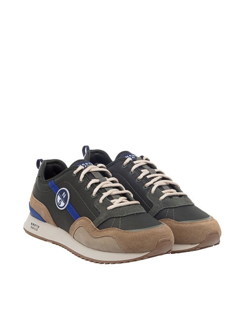 NORTH SAILS HORIZON JET Sneakers military green-lt brown-royal blue010 - Scarpe Uomo