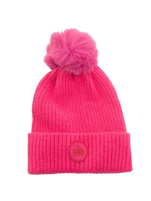 ROCCOBAROCCO PON PON Berretto con risvolto fuxia - Cappelli